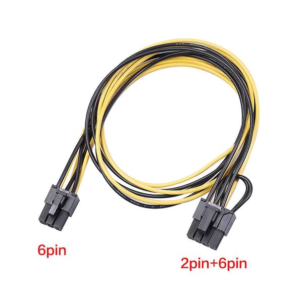 GPU Breakout Board + 12 stk. 6-pin til 8-pin kabel 20cm/50cm