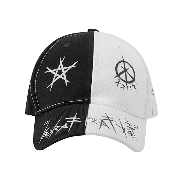 Unisex Graffiti Baseball Cap, Dad Hats, Hip Hop Style Trucker Hat, Sort Fashion Hat til Mænd og Kvinder Justerbar