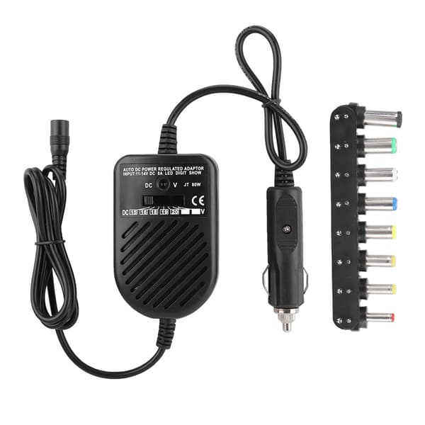 80W DC billader 15-24V strømforsyningsadaptersett for bærbar PC