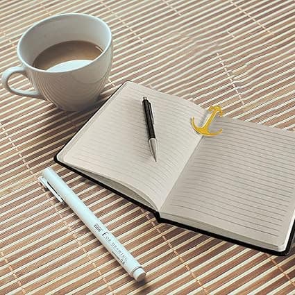 2 skeppsankare bokmärken - guld utsökt metall sidhållare ankar