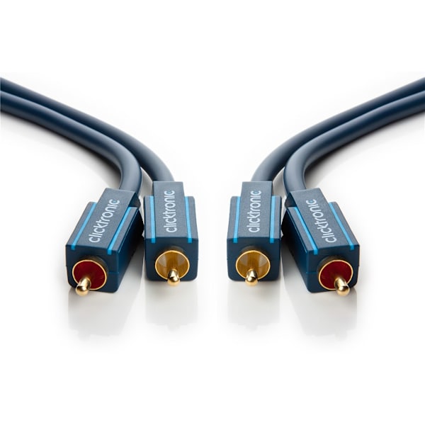 RCA-kaapeli, stereo Blå