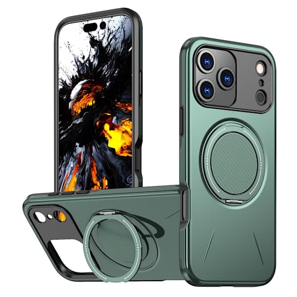 iPhone 17 Pro Max mobildeksel med stativ, grønn iPhone 17 Pro Max iPhone 17 Pro Max iPhone 17 Pro Max