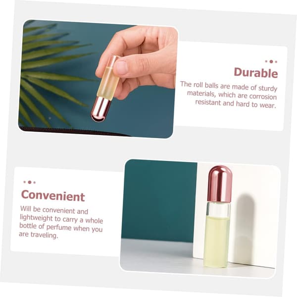 10 tomme glasflasker til parfume æterisk olie rollerball til aromaterapi til rejser og DIY-duftprojekter