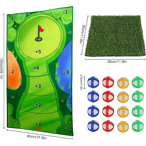 Relaxed Golf Set, 0.8x1.5M Golf Hitting Mat