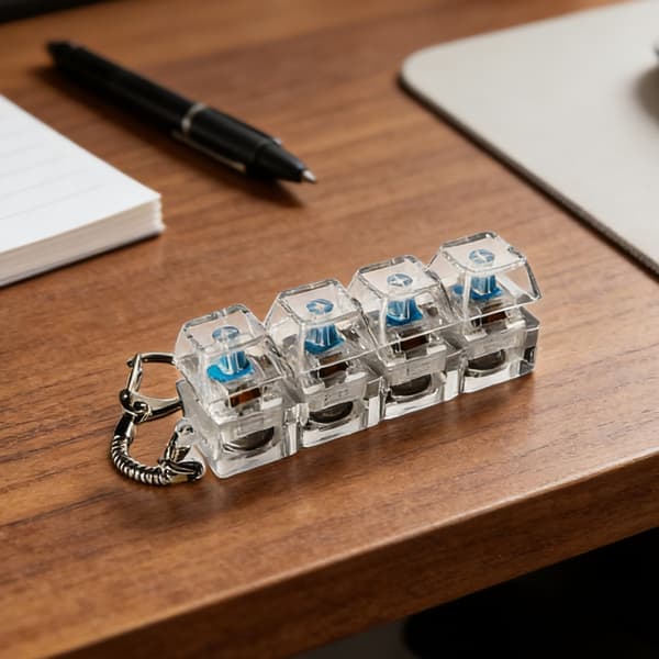 Ergonomisk switchtester til mekaniske tastaturer Nøglering Vedhæng 4/9 taster B 0.05