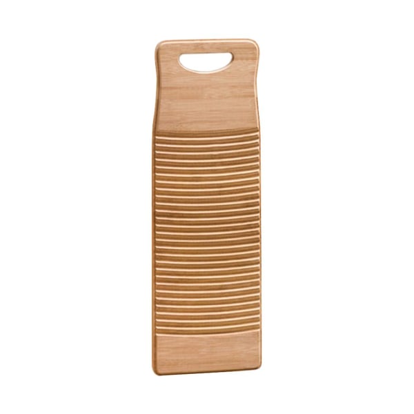 Solid skurbräda i bambu Halkskyddad tvättbräda Rengöring tvättbräda för hembutik - 60cm 60x20x1.8cm