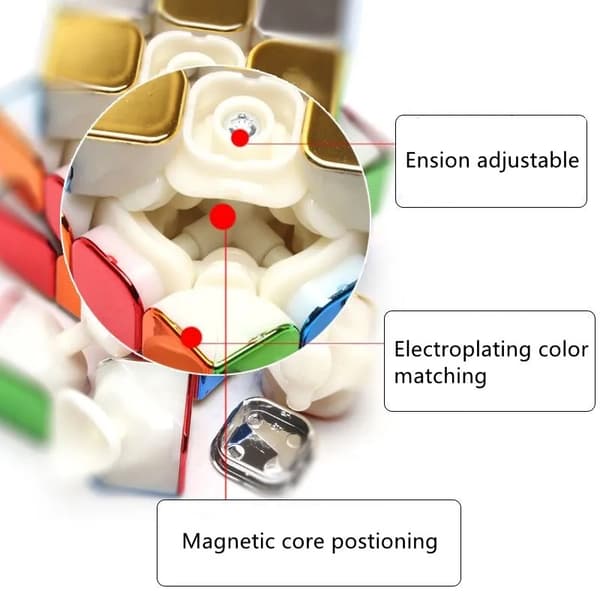 Cyclone Boys Magnetisk Speed Cube Belægning Magisk Fidget Cube Legetøj