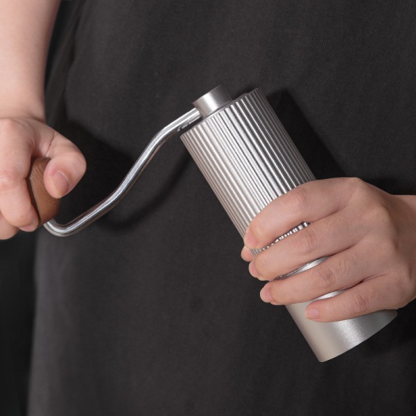 Manuell Kaffe Kvern, Rustfritt Stål Konisk Burr Kaffe Kvern, Hånd Kaffe Kvern med Foldbar Håndtak og Justerbar Innstilling