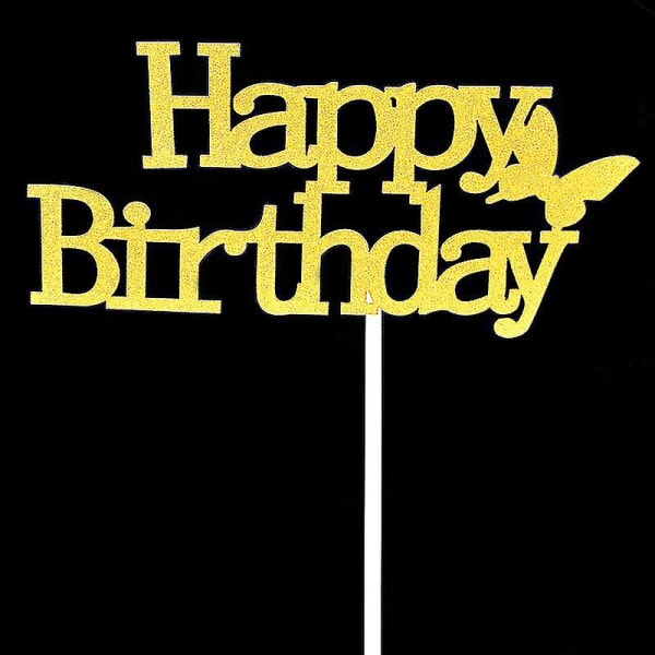 Personlig Grattis på födelsedagen Glitter Cake Topper Anpassad färg Alla namn Alla åldrar Glitter Cake Dekoration 34