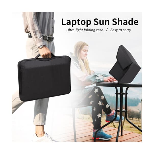 Bärbart hopfällbart solskydd för utomhusbruk för laptop, skyddsfodral