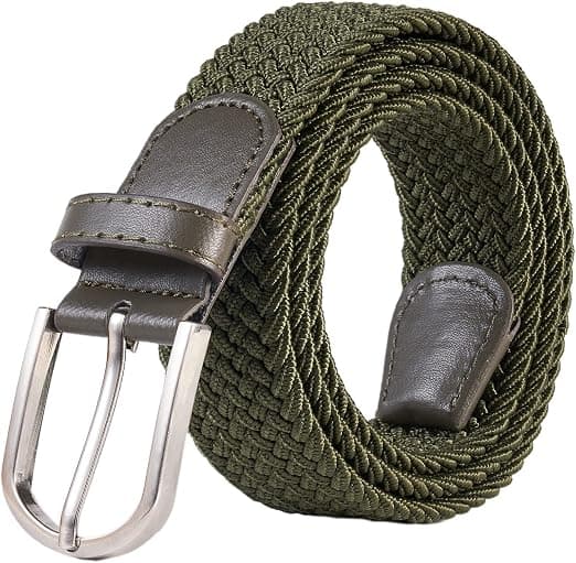 Unisex elastiskt tyg flätat elastiskt midjeband stretchbälte stretchbälte för män och kvinnor Flera färger