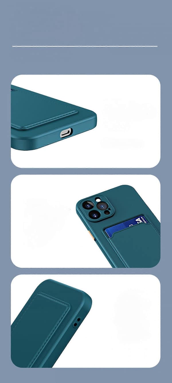Compatible with iPhone 14 6.1 inch Case Card Holder Camera Protection Slot Designed for iPhone 14 Case