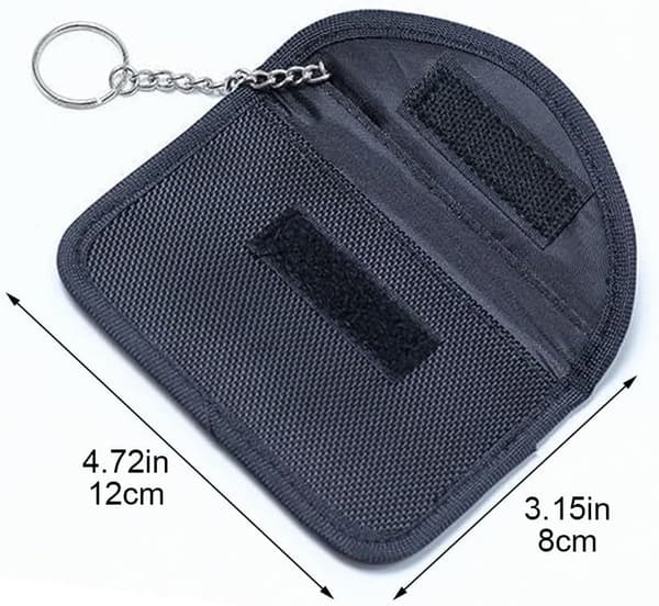 Handy Blocker Bag Blocking Pouch Auto Nøglering Protector Beskyttelsesetui Afskærmningstaske Sort - Schwarz