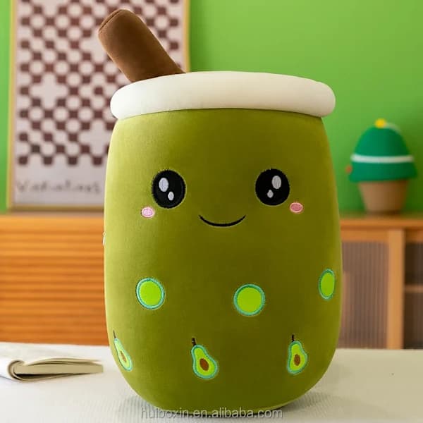 Pehmeä Kawaii Anime -pehmolelukudde - Mub Bubba maitotee-nukke, 30-65cm 4 24cm
