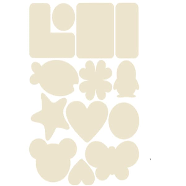 Self-adhesive repair patches Nylon Beige 5 sheets