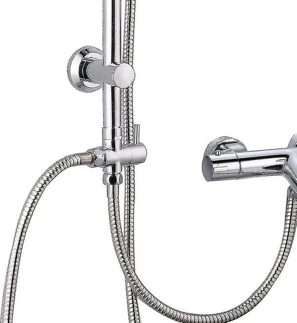 3-vejs omskifterventil Tap Adapter G1/2 tomme - Bruse T-adapter, messingomleder til vandhane til håndbruser