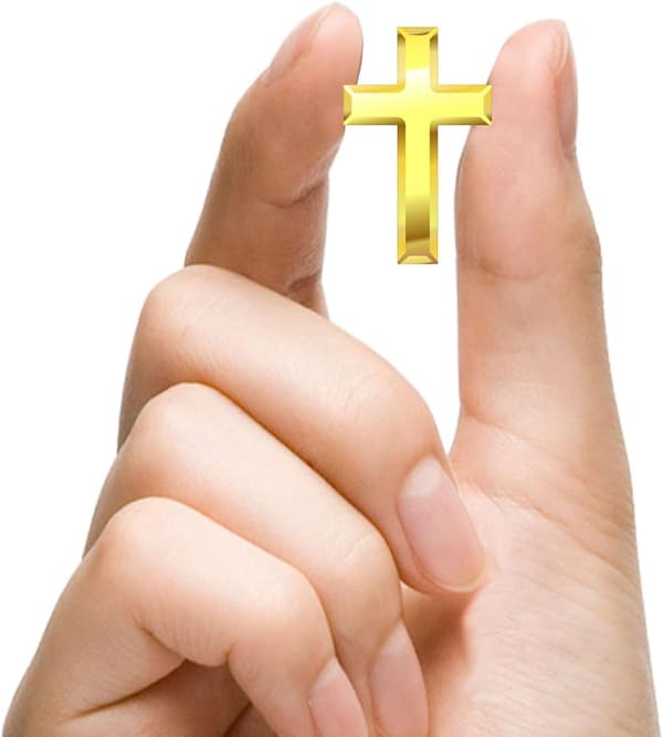 24 stk små gullkorsnåler (2,5 cm) for menn og kvinner