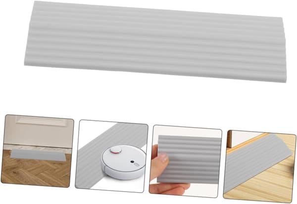 4pcs Threshold Ramp for Robot Vacuum Cleaner Entrance Ramp Raising Sweeping Robot Pad