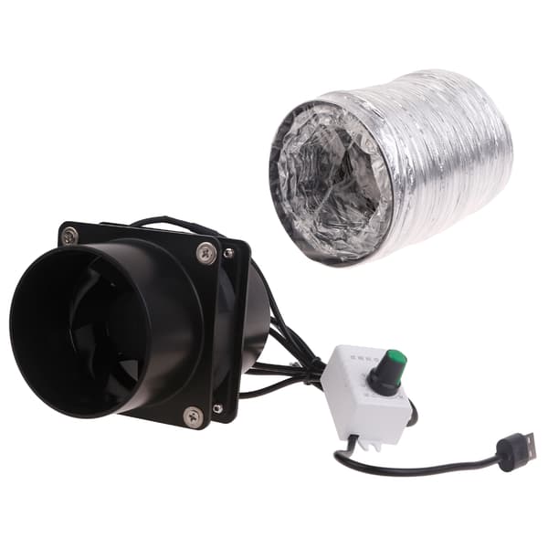 USB-justerbar hastigheds-lodderøgsuger ESD-røgsuger blæser rørkanal udstødningsventilator med 1/3/6M rørventilationsventilator