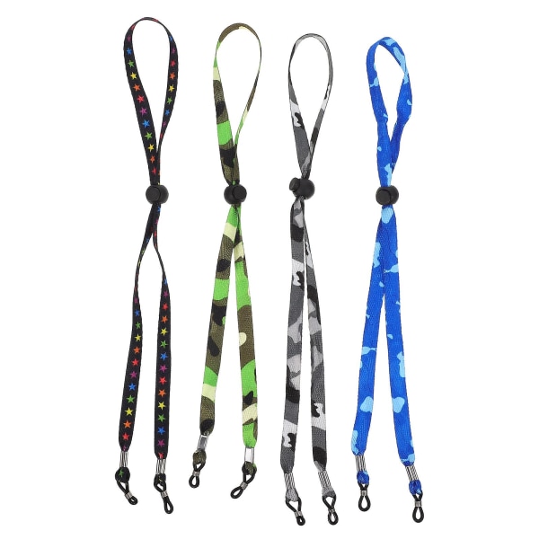 4 kpl Joustava Choker-kaulakoru Silmälasiketjun Pidike Lasiketju Silmälasiketju Silmälasien Pidike Assorted Color 6.5x1x1cm