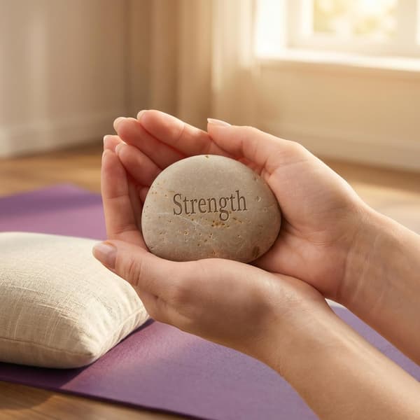 20-pack graverade inspirationsstenar med ord, 2-3 tum motiverande bönstenar