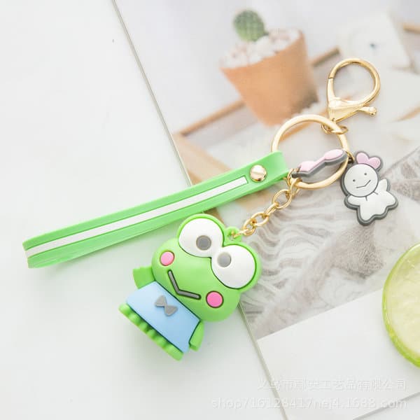 Söt Anime Nyckelring Plånbok Bilaccessoarer Groda Frog