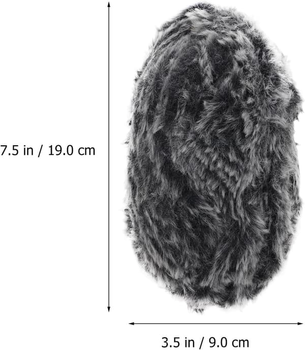 Faux Fur Chunky Hækle Garn Sort 14-mønster Tykt Blødt Garn til Hækleentusiaster og Håndlavede Vinterartikler
