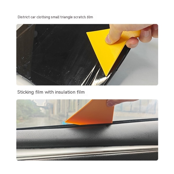 Plastskrapa Verktyg Bil Vinyl Wrap Skrap Fönster Film Skrape för att ta bort luftbubblor eller ta bort glasdekaler yellow 10piece