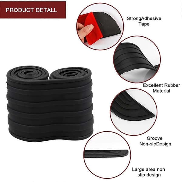 Car Rear Bumper Protector, Universal Flexible Bumper Guard, Anti-Scratch Rear Bumper Protector