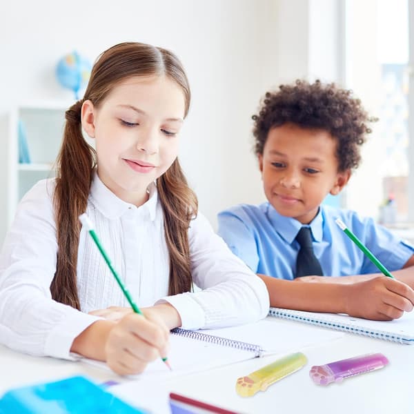 Viskelædere til, 4-pak søde kattepoteviskelædere til børn, indvendige glidende viskelædere, gradientfarver, viskelæderstil