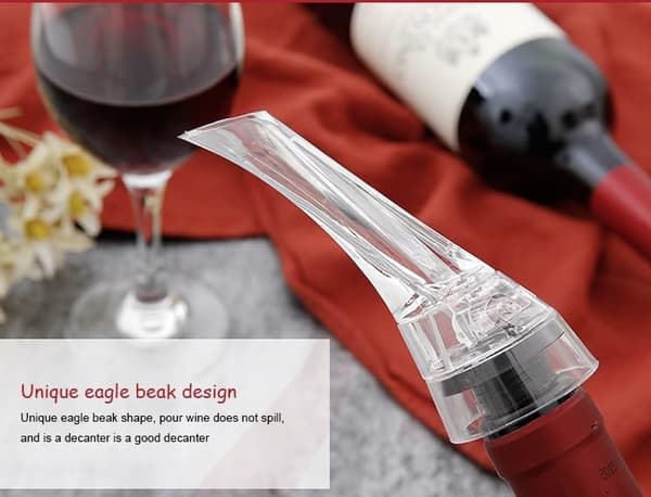 Acrylic Wine Decanter with Wine Stopper, Creative Wine Gift Set