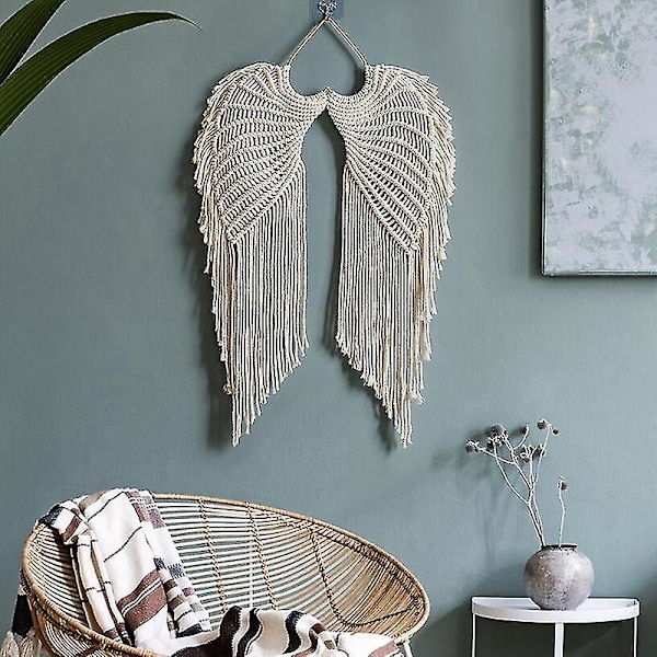 Macrame Väggbonad i Bohemisk Stil - Handvävd Dekoration för Hemmet, Sovrummet eller Studentbostaden