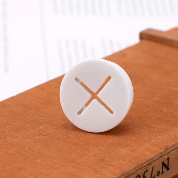 6 Pcs Flexible Silicone Cable Grommets, White Rubber Grommets