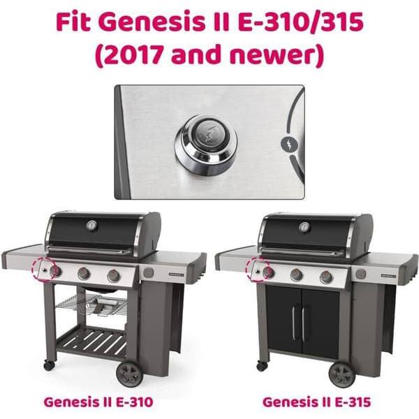 Reservedele til Weber Genesis II-grill – Inkluderer tænder 66354 til E-310, E-315, S-310, S-315 osv.