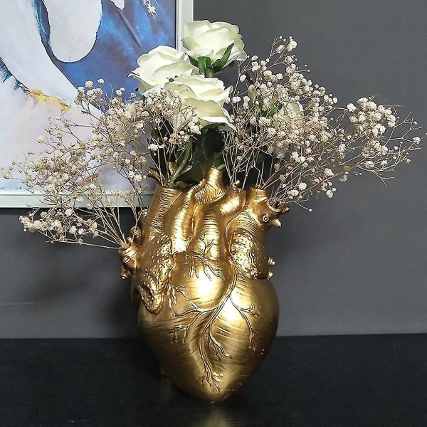 Anatomisk hjerteform vase Nordic Flower Pot Body Art Vase S