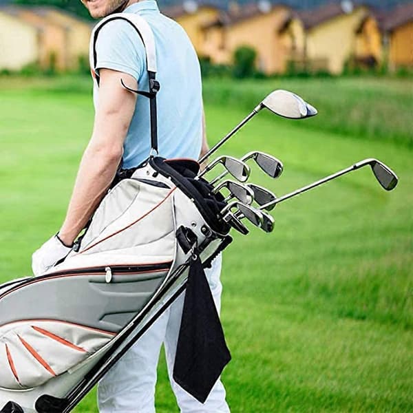 Mikrofiber Vaffelmønstret Golfhåndklæde Golfrensningshåndklæde til Golftasker