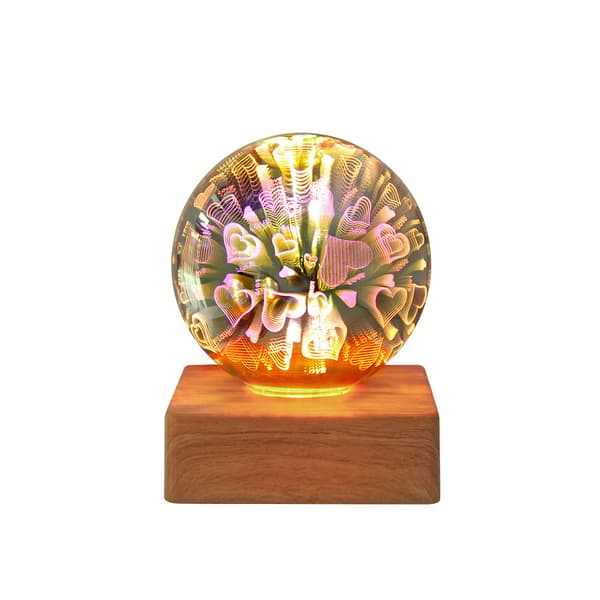 3D Jordklode Krystallkule Lampe, Krystallkule, kjærlighet
