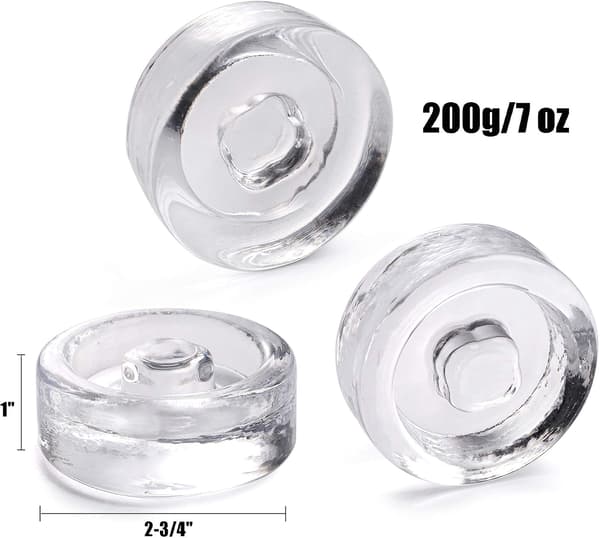 9-pack Fermenteringsvikter i glas med lättgrepp, 7 × 7 × 2,5 cm Fermenteringsvikter för Mason Jar med bred öppning