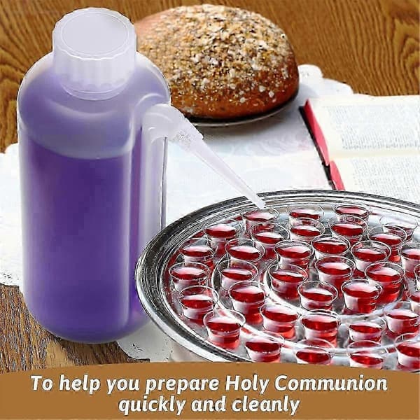 5 Pieces Communion Cup Filler, Drip-Free Squeeze Bottle, Communion Juice Container with Side Spout Churc