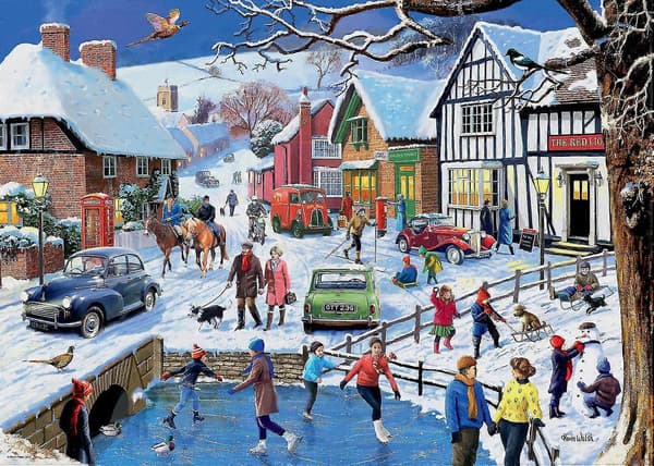 Ravensburger Leisure Days No 3 Vinterbyn Pussel (1000 Bitar) [YATOY]