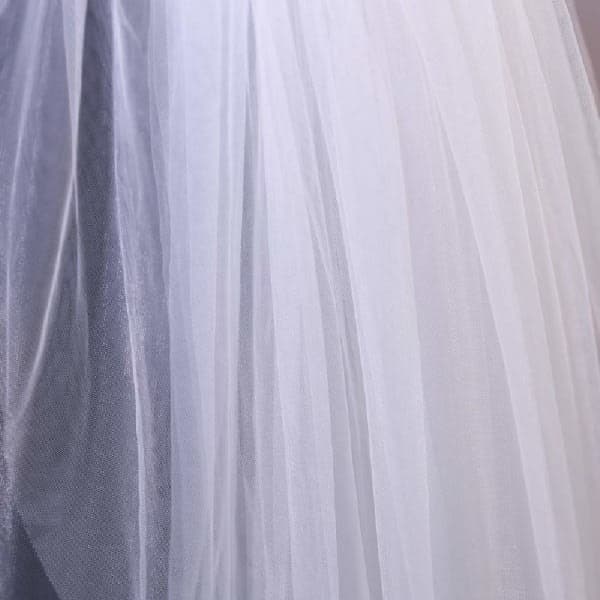 1 Bridal Veil Double Layered Lace with Comb Evening Dress