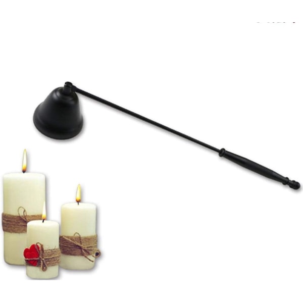 Kynttilän nuuska ruostumattomasta teräksestä pitkä kynttilän nuuskan työkalusarja kynttilän Wick nuuskikello ruostumattomasta teräksestä valmistettu kynttiläsammutin pitkä