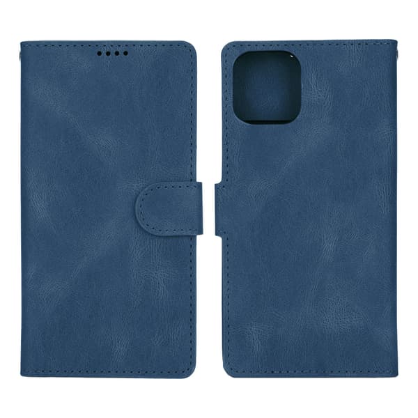 Classic PU Leather Wallet Case Magnetic Closure Phone Cover for iPhone 13