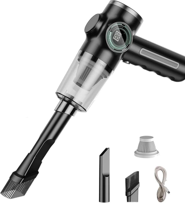 High Power Mini Car Vacuum Cleaner Large Battery Display Cordless Handheld Vacuum Cleaner for Deep Cleaning Needs