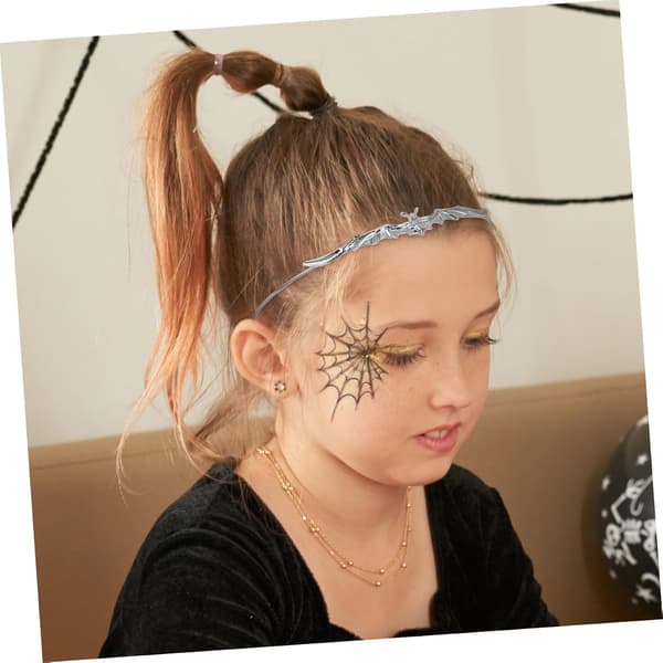 Gotisk flaggermushodebånd til Halloween, flaggermuskrone i vintagestil
