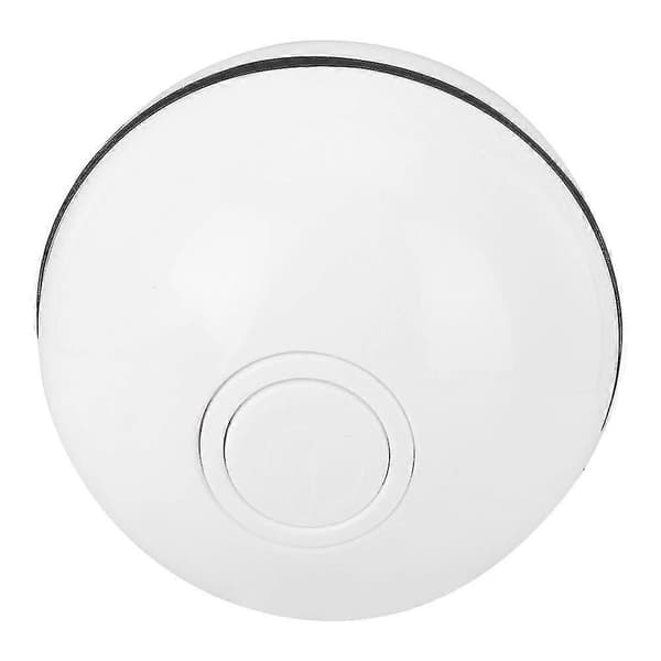 USB Smart LED Lysende Leketøy for Kjæledyr Katt Rullende Ball - Hvit