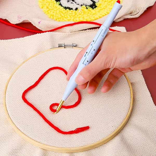 Broderityg DIY Punch Needle Startpaket Bomullstyg för Monks Cloth Broderi Heminredningsprojekt
