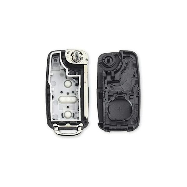Udskiftnings foldbart bilnøglehus til VW Volkswagen Golf Mk6 T1guan Polo Passat CC Seat Skoda Octavia 3 knapper -FD2-
