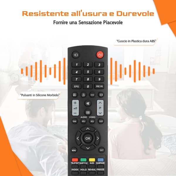 Replacement Remote Control for Sharp LCD TV and Audio GJ220, Easy Setup, Durable ABS, For Home Living Room Use, Black