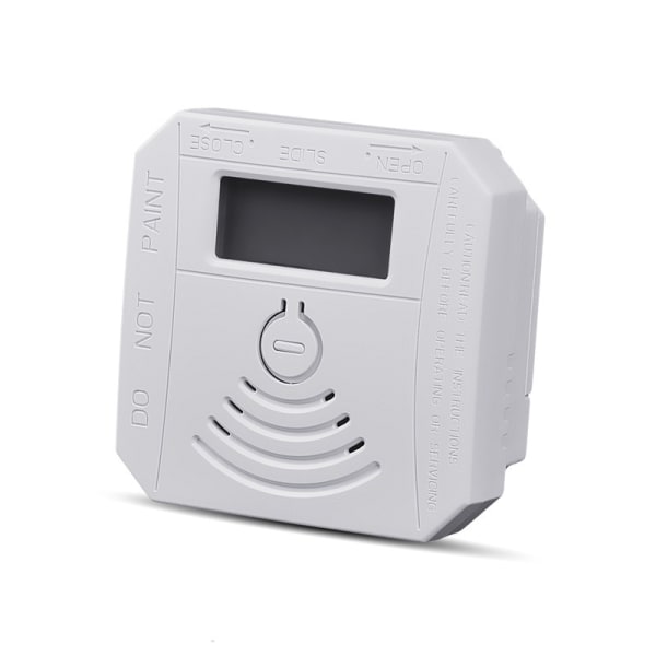Kolmonoxiddetektor, CO-gasmonitor Larmdetektor uppfyller standarder, CO-sensor med LED digital display för hemmet, Depo